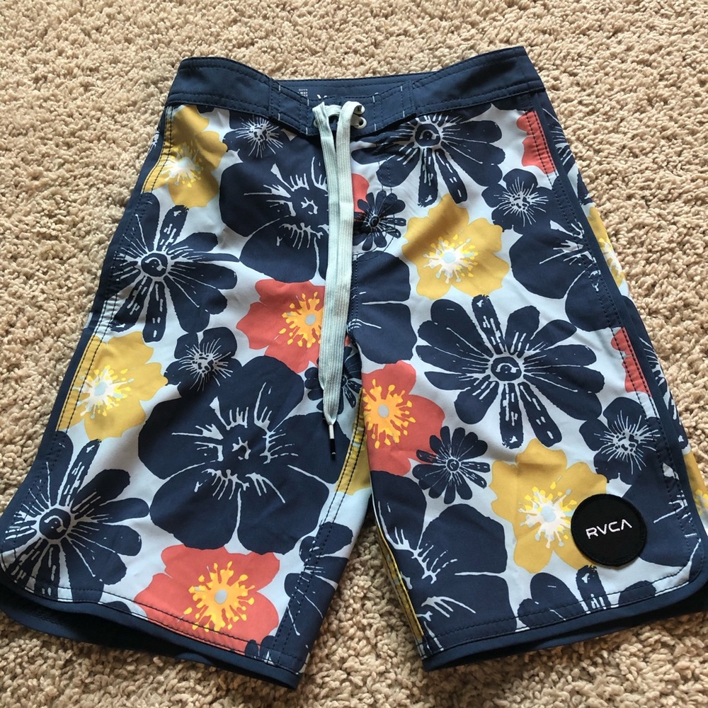 Boys RVCA board shorts.